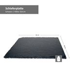 4er Set Schieferplatte 30x30cm Schwarz - 23464620_Bild_5