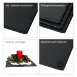 4er Set Schieferplatte 30x30cm Schwarz - 23464620_Bild_4