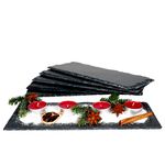 6er Set Schieferplatte 11x30cm Schwarz - 23464632_Bild_1