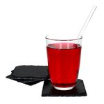 4er Set Schieferplatte 10x10cm Schwarz - 23464680_Bild_4