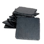 12er Set Schieferplatte 10x10cm Schwarz - 23464680_Bild_1