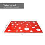8er Set Tischset rot mit weißen Punkten 45 x 32 cm_Bild_4