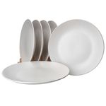 6er Set Dessertteller 21cm White Biata Steingut_Bild_3
