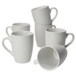 6er Set Kaffeebecher 340ml White Biata Steingut - 24304304_Bild_2