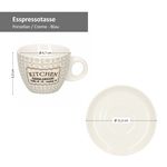 2er Set Espressotassen + Untertassen 80ml Creme/Blau Retro Kitchen - Ritzenhoff 66449_Bild_4