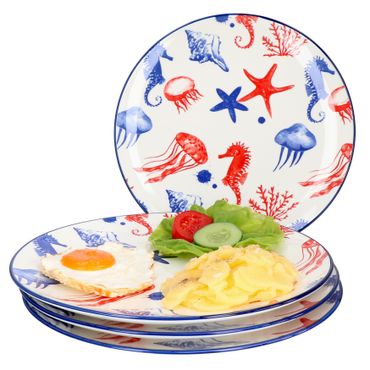 4er Set Speiseteller 27cm Seestern Seaside - Ritzenhoff 270136_Bild_1