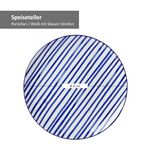 4er Set Speiseteller 27cm Streifen Seaside - Ritzenhoff 270228_Bild_4