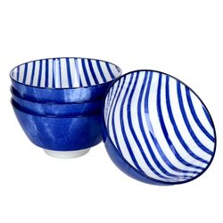 Ritzenhoff-270266-4erSet-Streifen.jpg 4er Set Schale 12cm Streifen Seaside - Ritzenhoff 270266_Bild_2