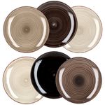 6er Set Essteller flach Grey 27cm_Bild_2