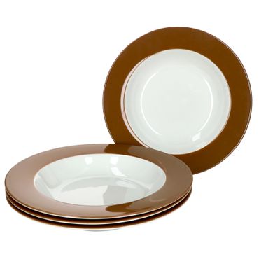 4er Set Suppenteller 22cm Nougat Doppio - Ritzenhoff 545760 _Bild_1