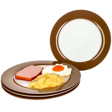 4er Set Speiseteller 27cm Nougat Doppio - Ritzenhoff 545777  _Bild_1