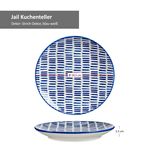 6er Set Dessert- Kuchenteller Jail Blau Weiß - 89986_Bild_3