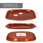 Servierplatte Ton 35x26cm - 99525_Bild_4