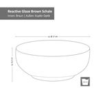 18tlg. Tellerset Samos Reactive Glaze Braun - 24327306_Bild_7