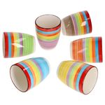 6er Set Kaffeebecher ohne Henkel Ibiza Rainbow Summer - 24326548_Bild_2