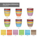 6er Set Kaffeebecher ohne Henkel Ibiza Rainbow Summer - 24326548_Bild_3
