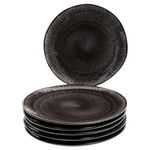 6er Set Dessert- Kuchenteller Zakynthos Reactive Glaze Schwarz - 24327312_Bild_2