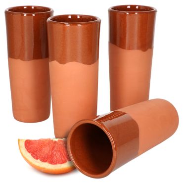 4er Set Tonbecher 330ml teilglasiert - 12968_Bild_3