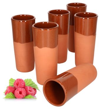 6er Set Tonbecher 330ml teilglasiert - 12968_Bild_3