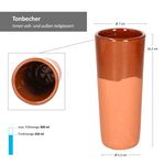 9L + 6 Tonbecher 330ml teilglasiert - 12968 + 99544_Bild_6