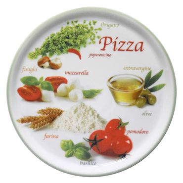 Pizzateller Napoli Pizzafoods grün 33cm - 04018#ZP1_Bild_1