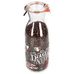 Palermo Karaffe 1 Liter + Weck-Glasdeckel + Einkochring + Klammern - 806076_Bild_1