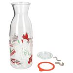 Palermo Karaffe 1 Liter + Weck-Glasdeckel + Einkochring + Klammern - 806076_Bild_5