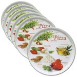 6er Set Pizzateller Napoli Pizzafoods grün 33cm - 04018#ZP1_Bild_2