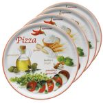 4er Set Pizzateller Napoli Pizzafoods rot 33cm - 04018#ZP2_Bild_2