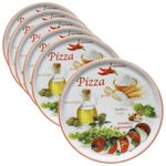 6er Set Pizzateller Napoli Pizzafoods rot 33cm - 04018#ZP2_Bild_2