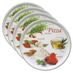 4er Set Pizzateller Napoli Pizzafoods grün 31cm - 04019#ZP1_Bild_1