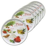 6er Set Pizzateller Napoli Pizzafoods grün 31cm - 04019#ZP1_Bild_1