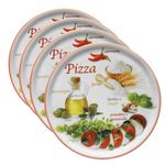 4er Set Pizzateller Napoli Pizzafoods rot 31cm - 04019#ZP2_Bild_1