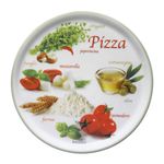 2er Set Pizzateller Napoli Pizzafoods grün + rot 31cm - 04019#ZP2 + 04019#ZP1_Bild_2