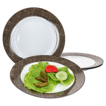 4er Set Speiseteller Braun Brazil 27cm Ritzenhoff & Breker - 409314_Bild_1