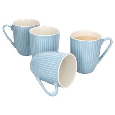 4er Set Kaffeebecher Relief Blau Julia 330ml Ritzenhoff & Breker - 404173_Bild_1