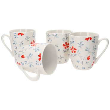 4er Set Kaffeebecher Blume Blau Julia 330ml Ritzenhoff & Breker - 404180_Bild_1