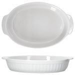 2er Set Arte Regal Auflaufform Nr. 01 weiß oval mit Henkel groß - 03845_Bild_7