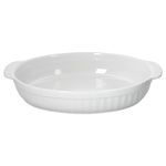 2er Set Arte Regal Auflaufform Nr. 01 weiß oval mit Henkel groß - 03845_Bild_1