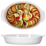 2er Set Arte Regal Auflaufform Nr. 01 weiß oval mit Henkel groß - 03845_Bild_8