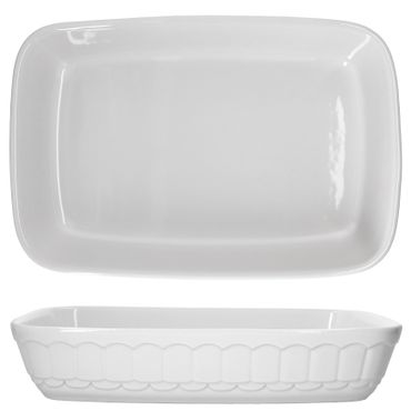 2er Set Arte Regal Auflaufform Nr. 04 weiß rechteckig ohne Henkel groß - 03845_Bild_7