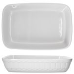 2er Set Arte Regal Auflaufform Nr. 04 weiß rechteckig ohne Henkel groß - 03845_Bild_7