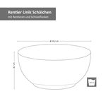 6er Set Gebäckschale Rentier Unik Ø14cm - 23105793_Bild_5