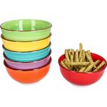 6er Set Snack-/Dipschale Uni bunt 12cm - 24326734_Bild_5