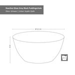 6er Set Pudding-Schale Reactive Glaze Grey Black 6cm - 24321862_Bild_6