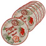 6er Set Pizzateller Charme Red - Rom rot - 31cm - 04019#ZCHAR_Bild_5