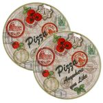 2er Set Pizzateller Charme Green - Moskau grün - 31cm - 04019#ZCHAV_Bild_5