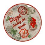 2er Set Pizzateller Charme Red + Charme grün - Rom rot + Moskau grün - 31cm - 04019#ZCHAR + 04019#ZCHAV_Bild_2