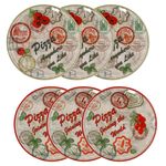 6er Set Pizzateller Charme Red + Charme grün - Rom rot + Moskau grün - 31cm - 04019#ZCHAR + 04019#ZCHAV_Bild_6