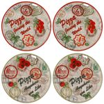 4er Set Pizzateller Charme Red + Charme grün - Rom rot + Moskau grün - 33cm - 04018#ZCHAR + 04018#ZCHAV_Bild_6